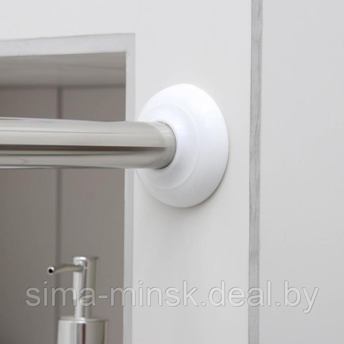 Карниз для ванной комнаты п-образный, 90×90×90 см, нержавеющая сталь - фото 8 - id-p217336784