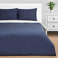 Постельное бельё Этель дуэт Stripes: blue, 143х215см-2шт, 214х240см, 50х70см-2шт, перкаль,114 г/м2