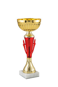 Кубок "Сталь" на мраморной подставке , высота 23 см, чаша 10 см арт.369-230-100