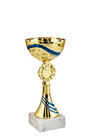 Кубок "Прибой" на мраморной подставке , высота 20 см, чаша 8 см арт. 410-200-80