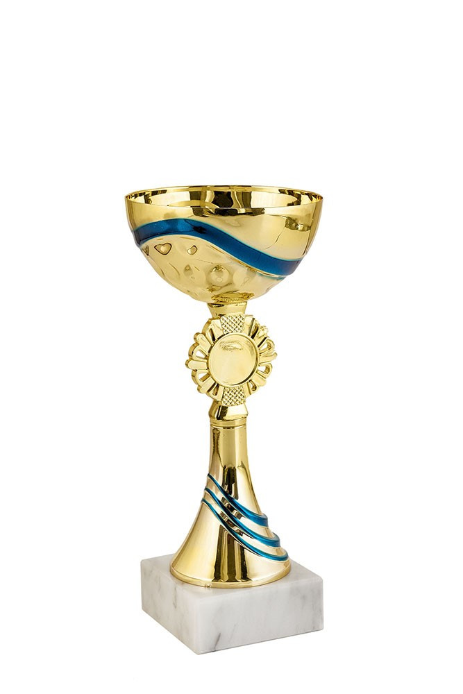Кубок "Прибой" на мраморной подставке , высота 21 см, чаша 10 см арт. 410-210-100
