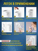 Ингалятор небулайзер для детей и взрослых портативный Mesh Nebulizer JSL-W301, фото 3