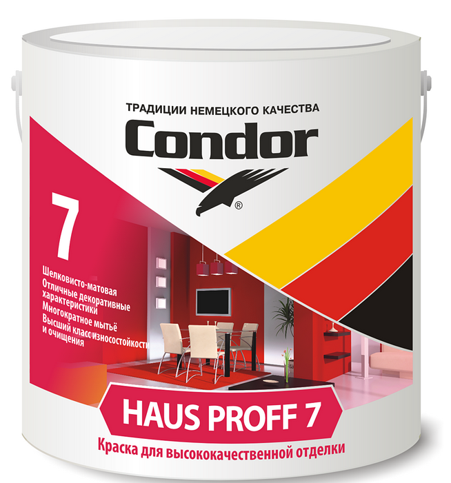 Краска для высококачественной отделки HausProff 7 6,5 кг - фото 1 - id-p217337779
