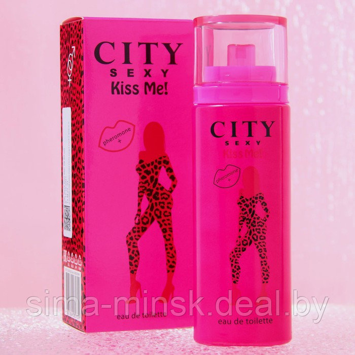 Туалетная вода женская City Sexy Kiss Me!, 60 мл - фото 1 - id-p217338267