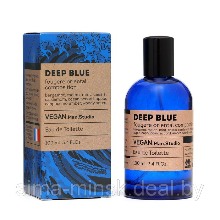 Туалетная вода мужская Vegan Man Studio Deep Blue, 100 мл - фото 1 - id-p217338433