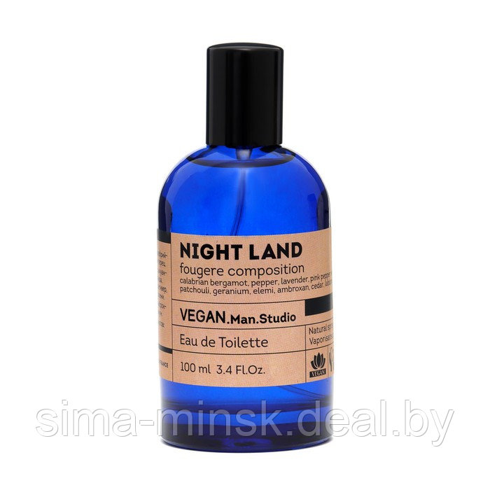 Туалетная вода мужская Vegan Man Studio Night Land, 100 мл - фото 2 - id-p217338438