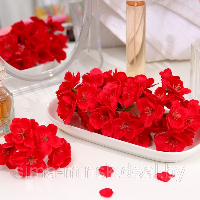 Цветы сакуры мыльные красные, набор 50 шт - фото 2 - id-p217338771
