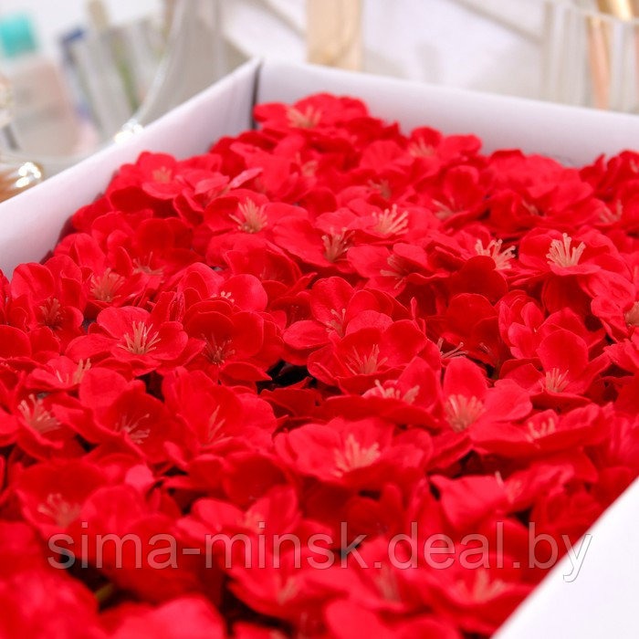 Цветы сакуры мыльные красные, набор 50 шт - фото 3 - id-p217338771
