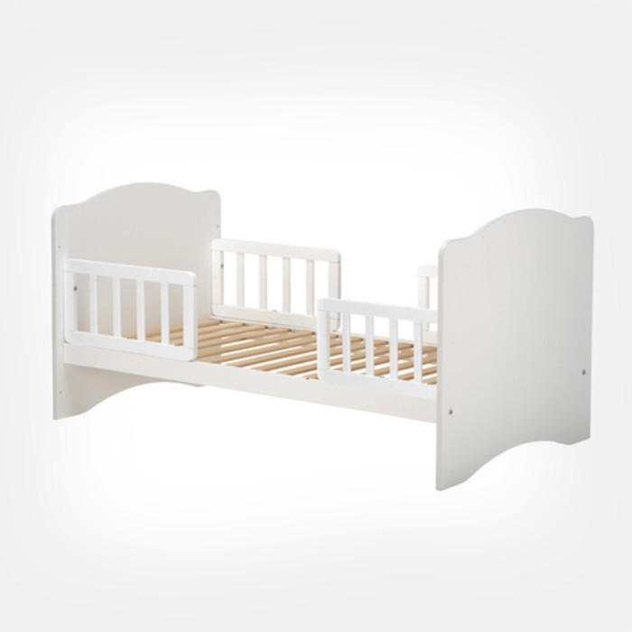 Кровать детская Классика, спальное место 1400х700, цвет белый - фото 4 - id-p217339318