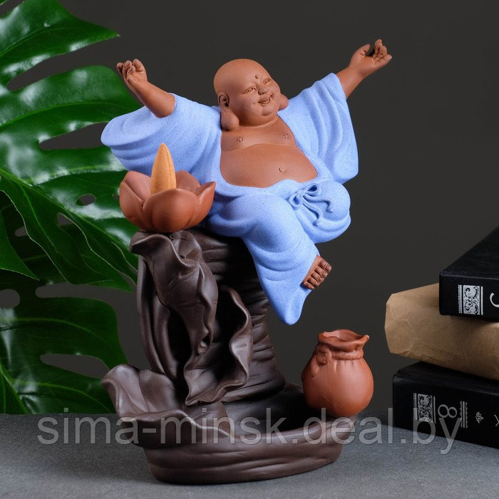 Подставка для благовоний "Будда" 25х24см, с аромаконусами - фото 2 - id-p217338785