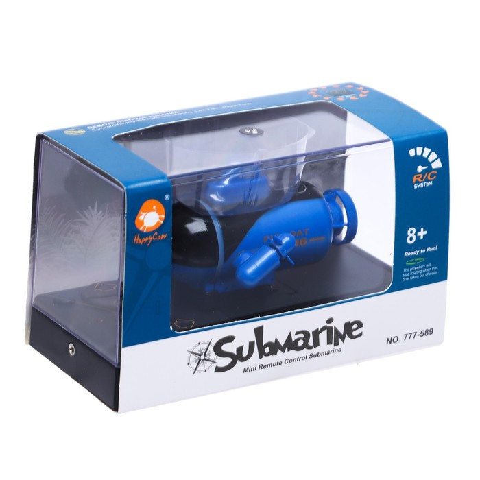 Подводная лодка радиоуправляемая «Батискаф», световые эффекты, цвет синий - фото 7 - id-p217339510