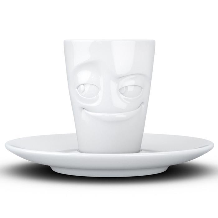 Кофейная чашка с блюдцем Tassen impish, 80 мл, белая - фото 1 - id-p217339812