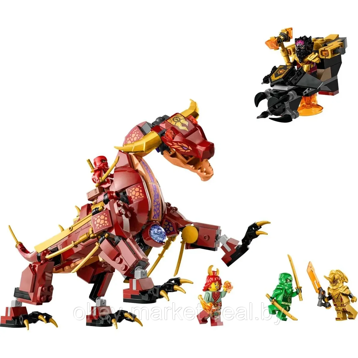 Конструктор LEGO Ninjago Вулканический дракон-трансформер 71793 - фото 7 - id-p217341348