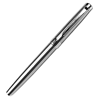 Ручка роллер Diplomat металлическая, глянцевая серебро/серебро