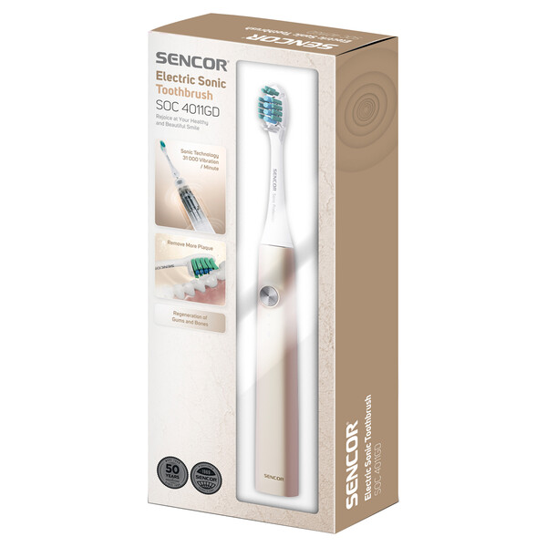 Электрическая зубная щётка Sencor SOC 4011GD - фото 2 - id-p217346466