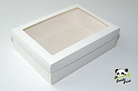Коробка с прозрачным окном 350х250х100 белая