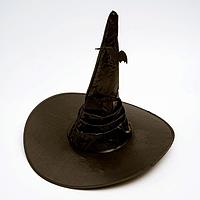 Карнавальная шляпа «Чёрная» драпированная с летучей мышью
