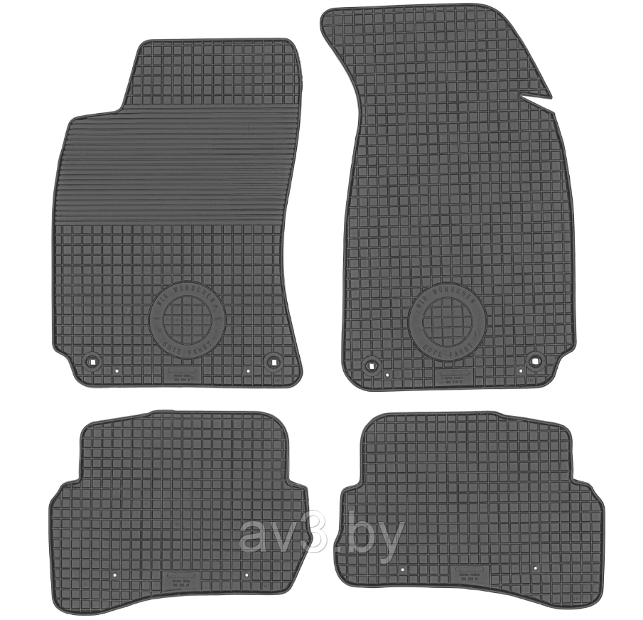 Коврики в салон Volkswagen Passat B5 1997-2004 (круглое крепление) Фольксваген Пассат б5 (Чехия)