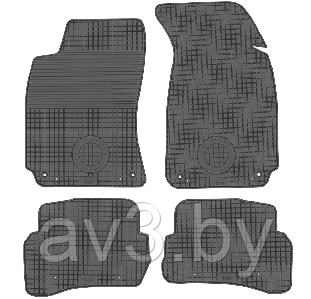 Коврики в салон Volkswagen Passat B5 1997-2004 (круглое крепление) Фольксваген Пассат б5 (Чехия)