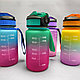 Бутылка для воды 550 мл. с клапаном и разметкой / Двухцветная бутылка для воды и других напитков, фото 8