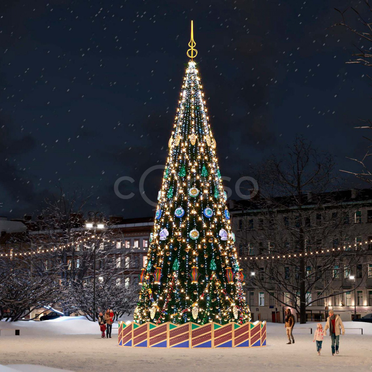 Новогодняя уличная ель «Советская» - фото 1 - id-p217347192