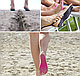 Наклейки на ступни ног 1 пара для пляжа, бассейна / Против песка и скольжения S черный, фото 6