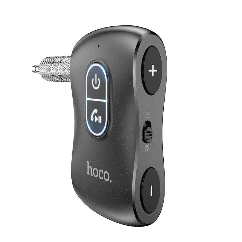 Bluetooth AUX адаптер HOCO E73 PRO (прием/передача, плеер) Черный - фото 1 - id-p216913550