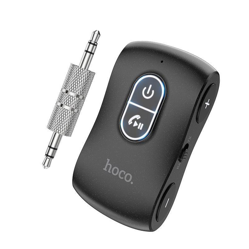 Bluetooth AUX адаптер HOCO E73 PRO (прием/передача, плеер) Черный - фото 2 - id-p216913550