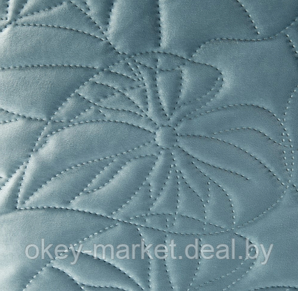 Покрывало Salvia Welur размер 220х240, цвет голубой, фото 3