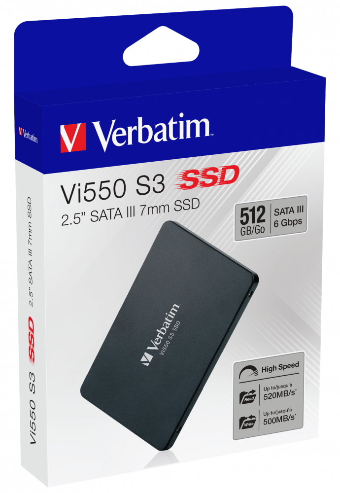 SSD 512GB Verbatim Vi550 S3 <2.5", SATAIII, 560/535 MB/s - фото 3 - id-p216913552