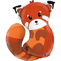 Шар фольгированный (34"/86 см) Фигура, Красная панда (арт.G72149)