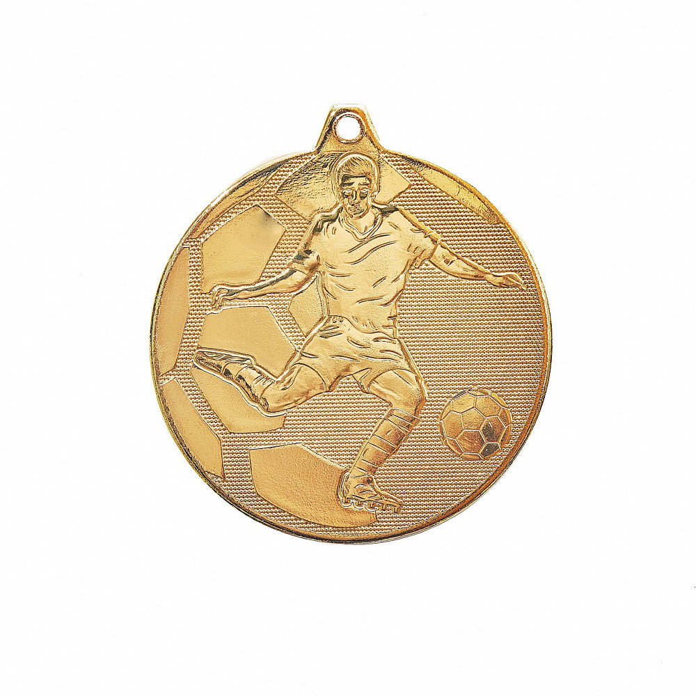 Медаль "Футбол" 1-е  место ,  50 мм , без ленточки , арт.512-1 золото