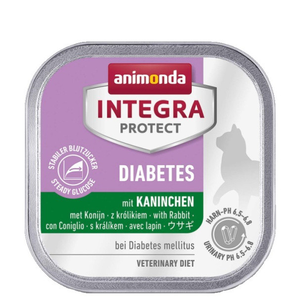 Влажный корм для кошек Animonda INTEGRA Protect при диабете (кролик) 100 гр - фото 1 - id-p207639304