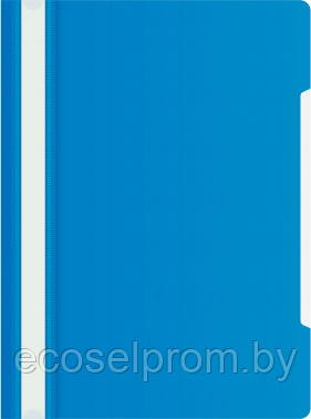 Папка-скоросшиватель Бюрократ -PS20BLUE A4 прозрач.верх.лист пластик синий 0.12/0.16 - фото 1 - id-p217369031
