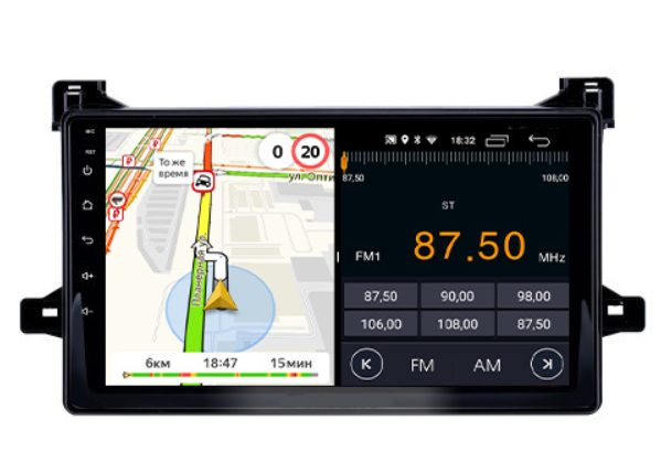 Штатная магнитола Parafar для Toyota Prius 2015 на Android 11 (2/32Gb + 4G)