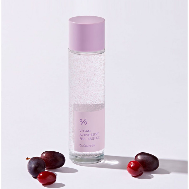 Dr.Ceuracle Vegan Active Berry First Essence Стартовая эссенция с ресвератролом и экстрактом клюквы 150ml