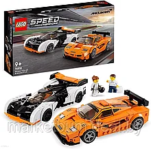 Конструктор  LEGO Speed Champions 76918, McLaren Solus GT и McLaren F1 LM.