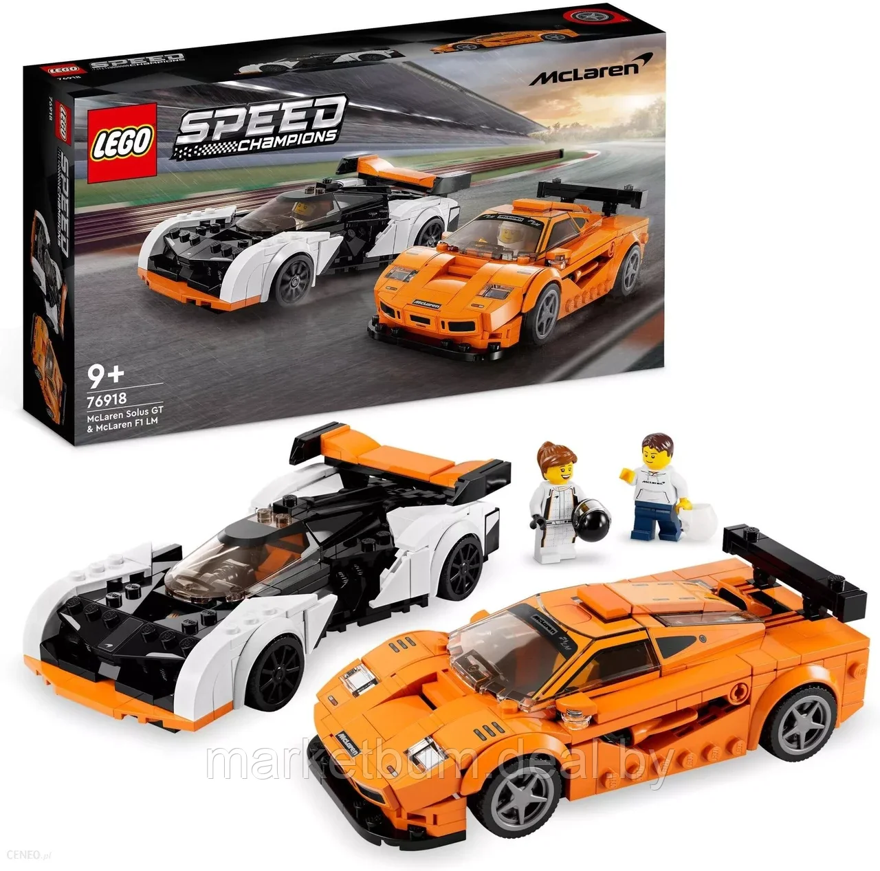 Конструктор LEGO Speed Champions 76918, McLaren Solus GT и McLaren F1 LM. - фото 1 - id-p215319946