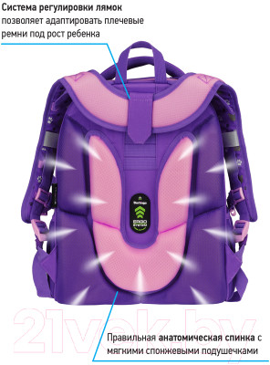 Школьный рюкзак Berlingo Expert Max Kittens lilac / RU07134L - фото 4 - id-p217361468