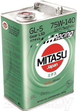 Трансмиссионное масло Mitasu Racing Gear Oil 75W140 / MJ-414-4 - фото 1 - id-p217414896