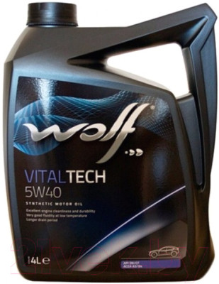 Моторное масло WOLF VitalTech 5W40 B4 Diesel / 26116/4 - фото 1 - id-p217424113