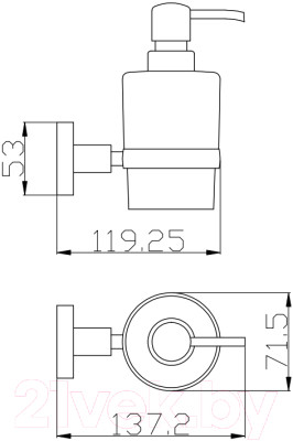 Дозатор для жидкого мыла Slezak RAV COA0303 - фото 2 - id-p217423476