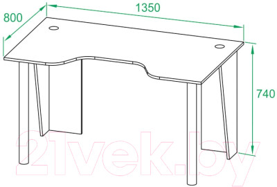 Геймерский стол Сокол-Мебель КСТ-18 - фото 4 - id-p217441145