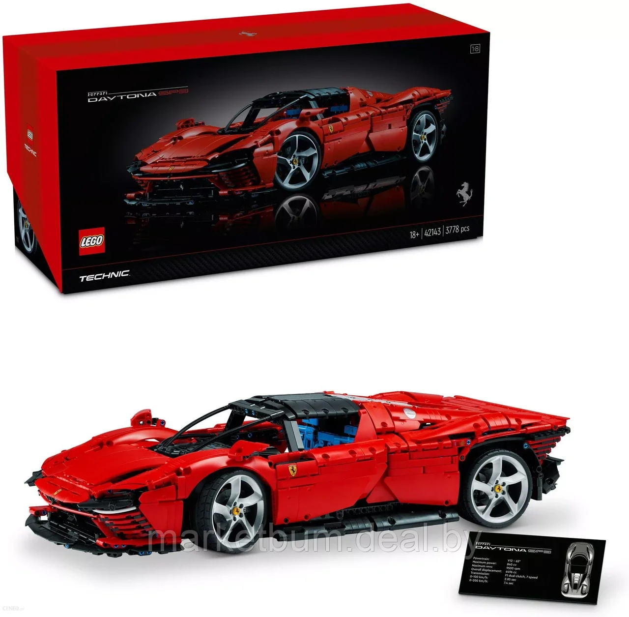 Конструктор LEGO Technic 42143, Ferrari Daytona SP3 - фото 1 - id-p215234887