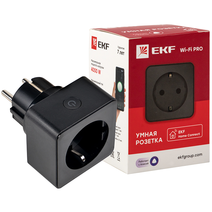 Умная розетка EKF Сonnect PRO Wi-Fi - фото 6 - id-p217458061