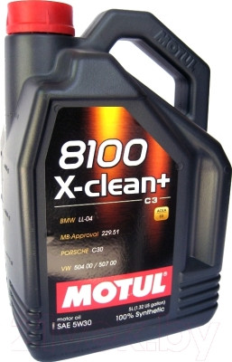 Моторное масло Motul 8100 X-clean+ 5W30 / 106377 - фото 1 - id-p217425396