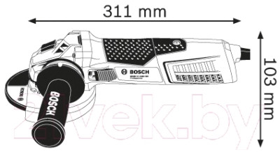 Профессиональная угловая шлифмашина Bosch GWS 17-125 CIE Professional - фото 4 - id-p217418098