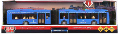 Автобус игрушечный Технопарк BUS-45PL-BU - фото 6 - id-p217449526