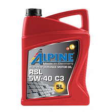 Моторное масло ALPINE RSL 5W40 C3 5L