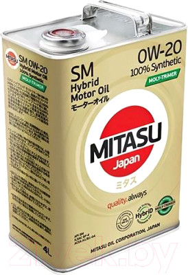 Моторное масло Mitasu 0W20 / MJ-M02-4 - фото 1 - id-p217445367